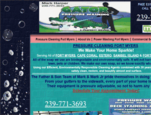Tablet Screenshot of pressurecleaningfortmyers.net